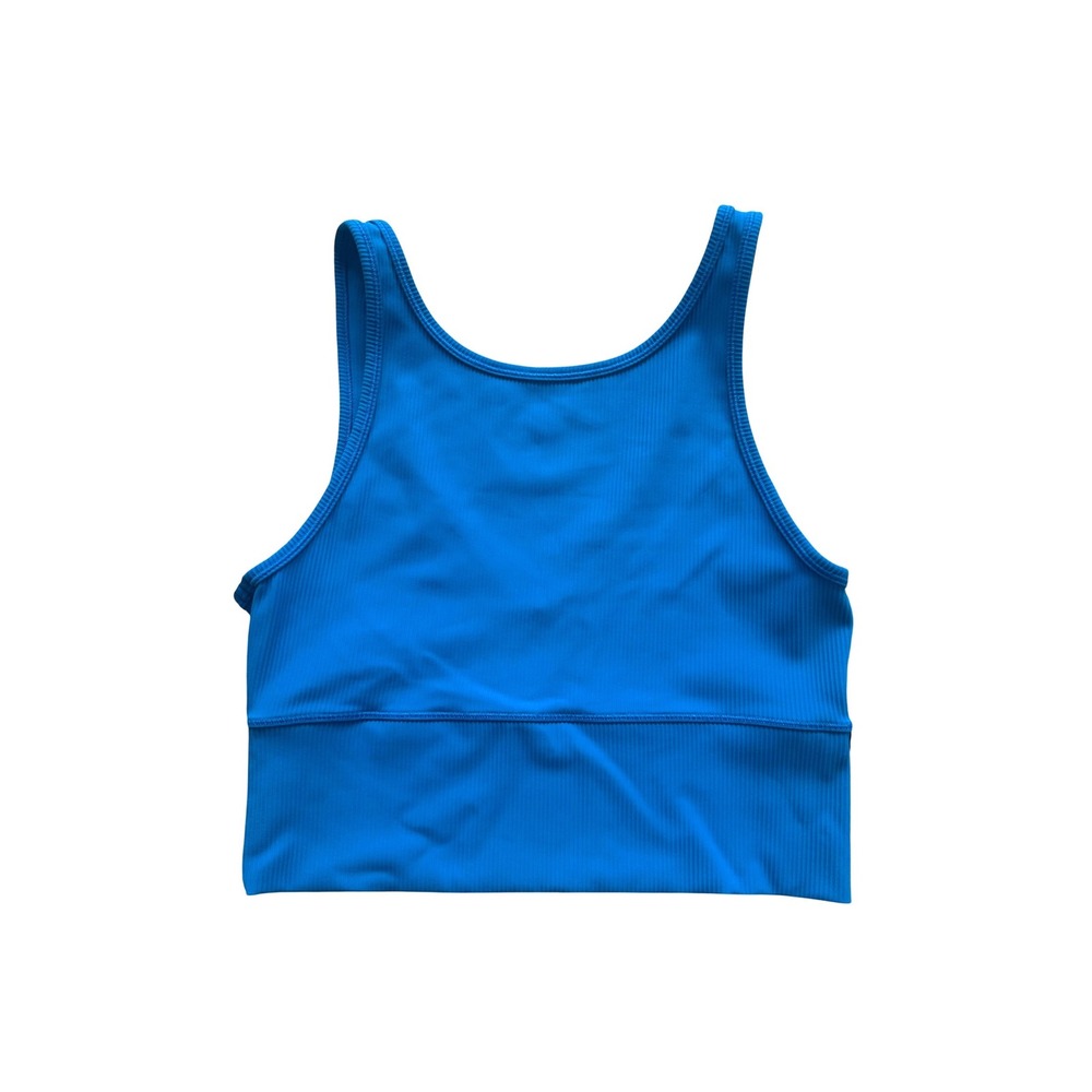 Lululemon Pivot Power Tank Blue Ribbed V-Back Tank Top size 8